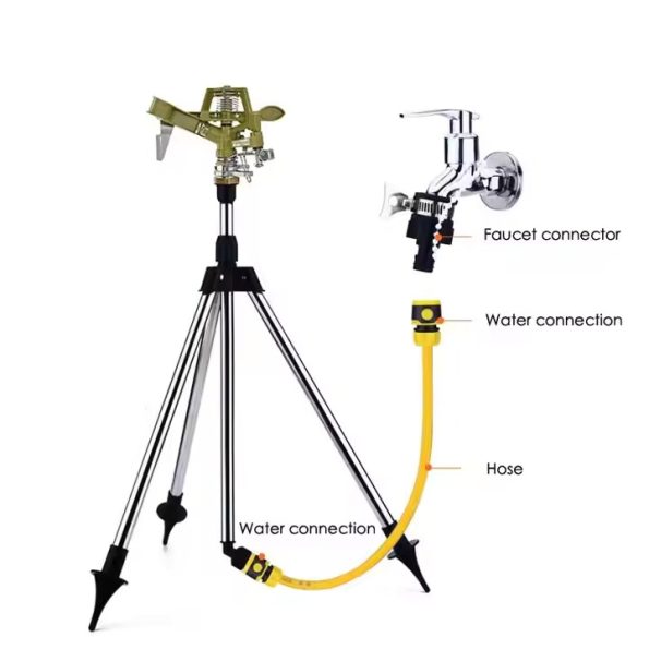 Brass Impact Sprinkler 45 feet ½ inch Male Adjustable - Image 4