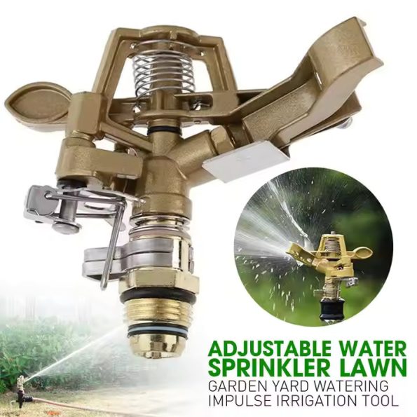 Brass Impact Sprinkler 45 feet ½ inch Male Adjustable - Image 5