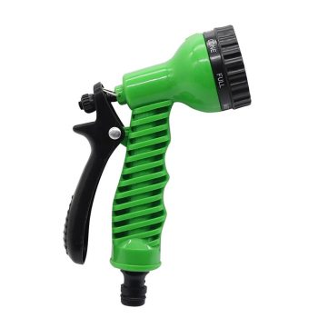 7 Patterns Garden Watering Gun  Green 16 mm