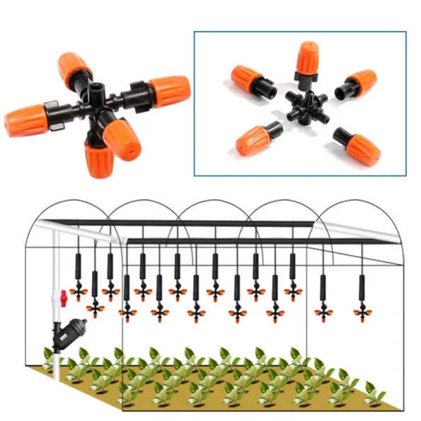 5 way Star Fogger with 1/2" Thread Adapter Male - Image 3
