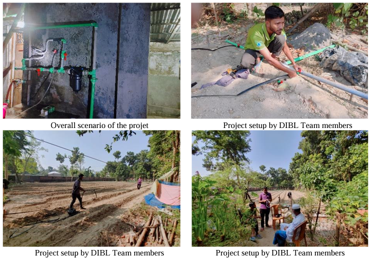 Laying the Foundation for Growth DIBL's Expert Setup of Efficient Irrigation in Bangladesh
