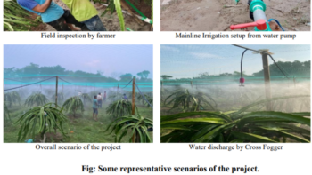 Drip Irrigation BD Ltd (DIBL) 82 ঝিনাইদহের আমতলায় Dragon Farm Fogging Drip Irrigation সিস্টেম
